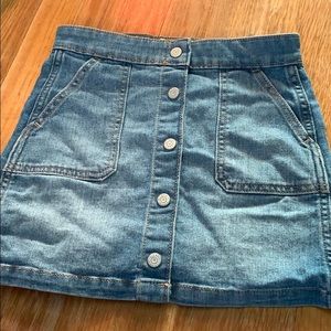 Size 8 Jean skirt worn once with no stains